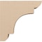 Ekena Millwork 4"W x 16"D x 16"H Thin New Brighton Rough Cedar Woodgrain TimberThane Corbel, Primed Tan CORUR04X16X16NEBRCPR - alternate 6